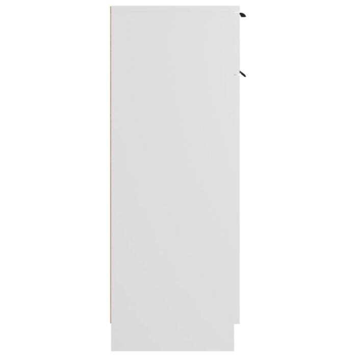 Armoire de salle de bain blanc 32x34x90 cm bois d'ingénierie – Image 5