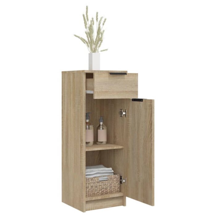 Armoire de salle de bain Chêne sonoma 32x34x90 cm – Image 3