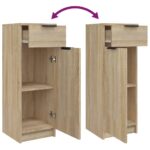 Armoire de salle de bain Chêne sonoma 32x34x90 cm – Image 7