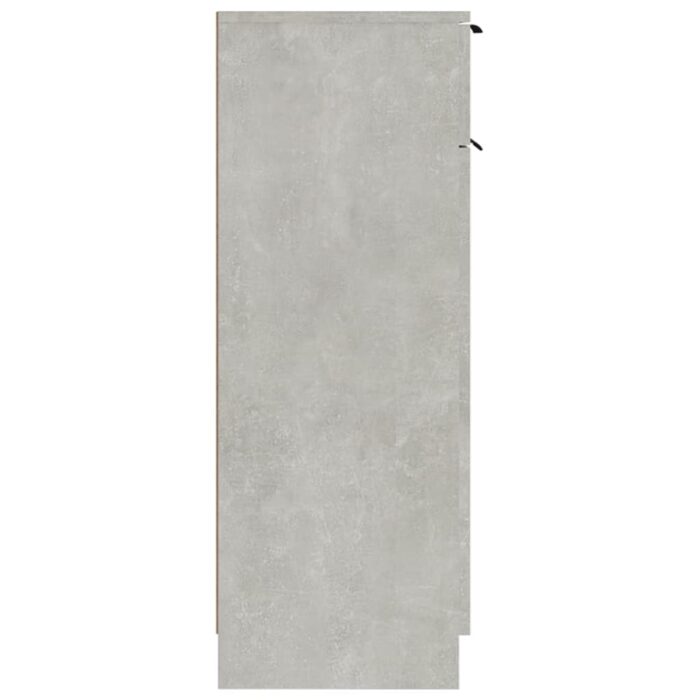Armoire de salle de bain gris béton 32x34x90 cm – Image 5