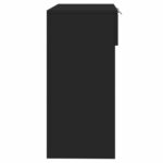 Table console noir 90x36x75 cm bois d'ingénierie – Image 5