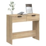 Table console Chêne sonoma 90x36x75 cm Bois d'ingénierie – Image 2