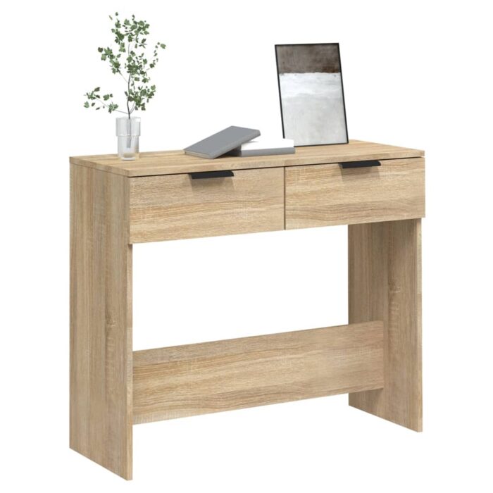 Table console Chêne sonoma 90x36x75 cm Bois d'ingénierie – Image 2