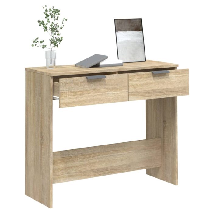 Table console Chêne sonoma 90x36x75 cm Bois d'ingénierie – Image 3