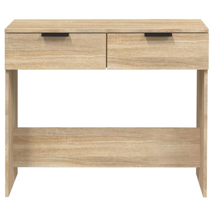 Table console Chêne sonoma 90x36x75 cm Bois d'ingénierie – Image 4