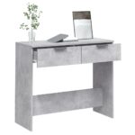 Table console Gris béton 90x36x75 cm Bois d'ingénierie – Image 3