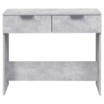 Table console Gris béton 90x36x75 cm Bois d'ingénierie – Image 4