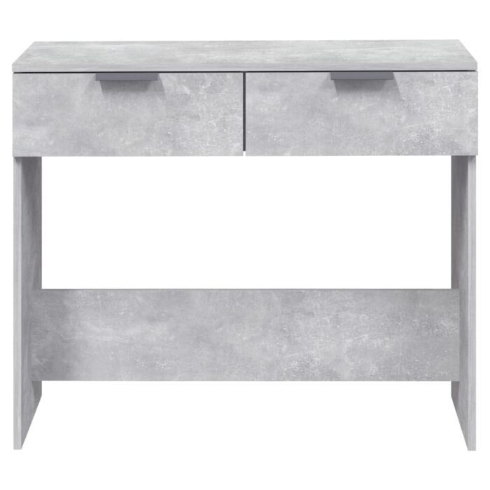 Table console Gris béton 90x36x75 cm Bois d'ingénierie – Image 4