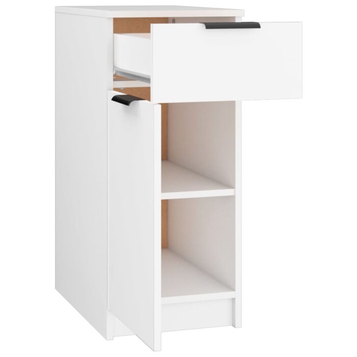 Armoire de bureau Blanc 33,5x50x75 cm Bois d'ingénierie – Image 5