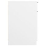 Armoire de bureau Blanc 33,5x50x75 cm Bois d'ingénierie – Image 6