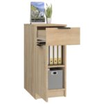 Armoire de bureau Chêne sonoma 33,5x50x75 cm Bois d'ingénierie – Image 2