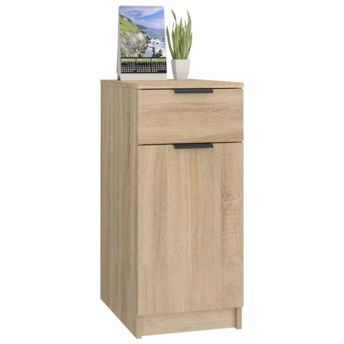 Armoire de bureau Chêne sonoma 33,5x50x75 cm Bois d'ingénierie – Image 3
