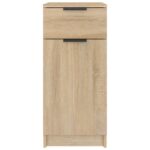 Armoire de bureau Chêne sonoma 33,5x50x75 cm Bois d'ingénierie – Image 4