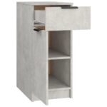 Armoire de bureau Gris béton 33,5x50x75 cm Bois d'ingénierie – Image 5