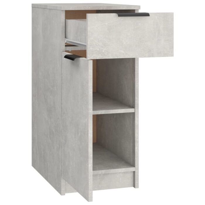 Armoire de bureau Gris béton 33,5x50x75 cm Bois d'ingénierie – Image 5