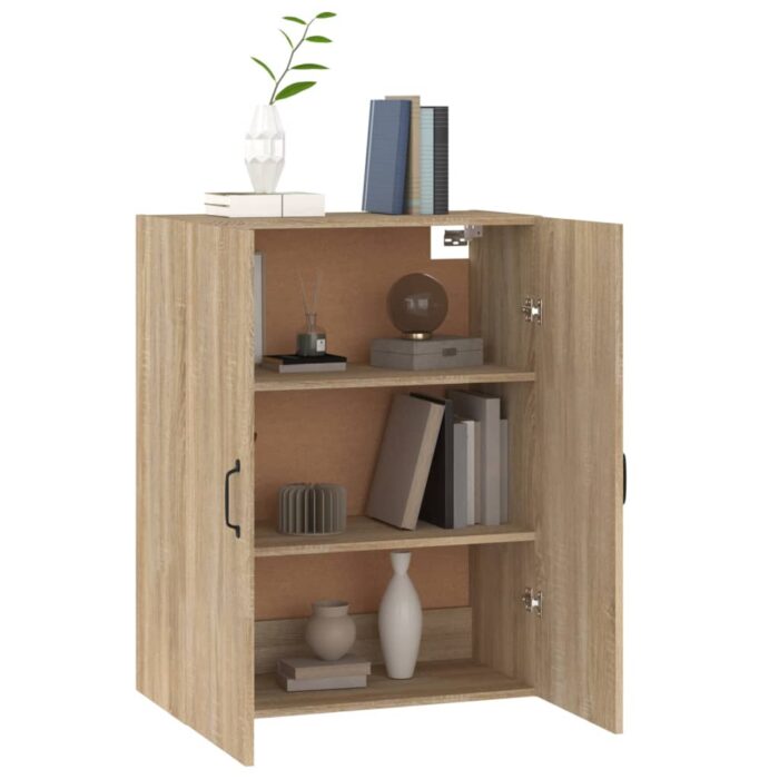 Armoire suspendue Chêne sonoma 69,5x34x90 cm Bois d'ingénierie – Image 3