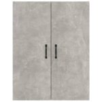 Armoire suspendue Gris béton 69,5x34x90 cm Bois d'ingénierie – Image 4