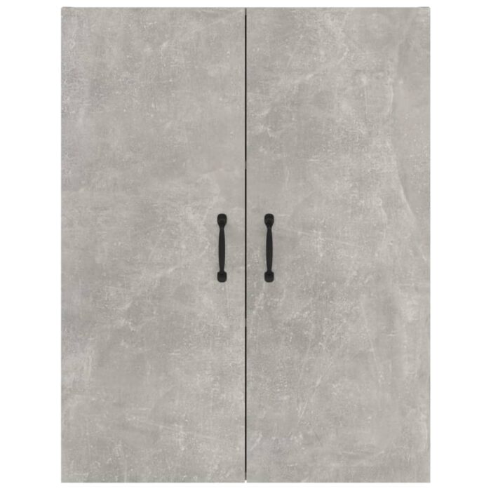 Armoire suspendue Gris béton 69,5x34x90 cm Bois d'ingénierie – Image 4