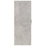 Armoire suspendue Gris béton 69,5x34x90 cm Bois d'ingénierie – Image 5