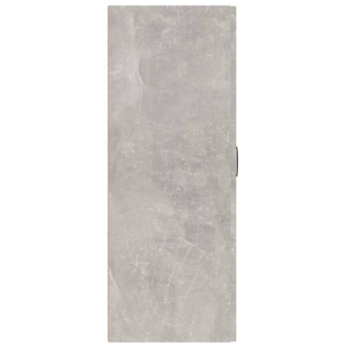 Armoire suspendue Gris béton 69,5x34x90 cm Bois d'ingénierie – Image 5