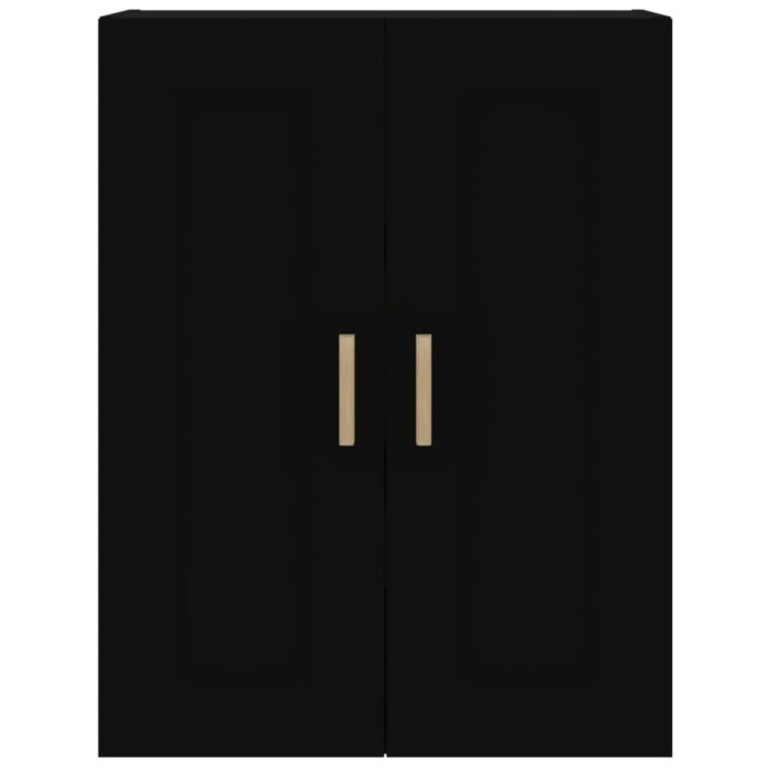 Armoire murale Noir 69,5x32,5x90 cm Bois d'ingénierie – Image 3