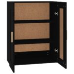 Armoire murale Noir 69,5x32,5x90 cm Bois d'ingénierie – Image 4