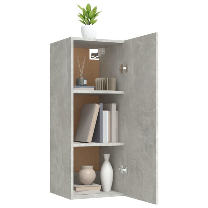 VXL8720287081302_g_en_hd_2.jpg Armoire murale Gris béton 34,5x34x90 cm Bois d'ingénierie – Image 2