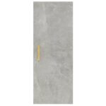 Armoire murale Gris béton 34,5x34x90 cm Bois d'ingénierie – Image 4