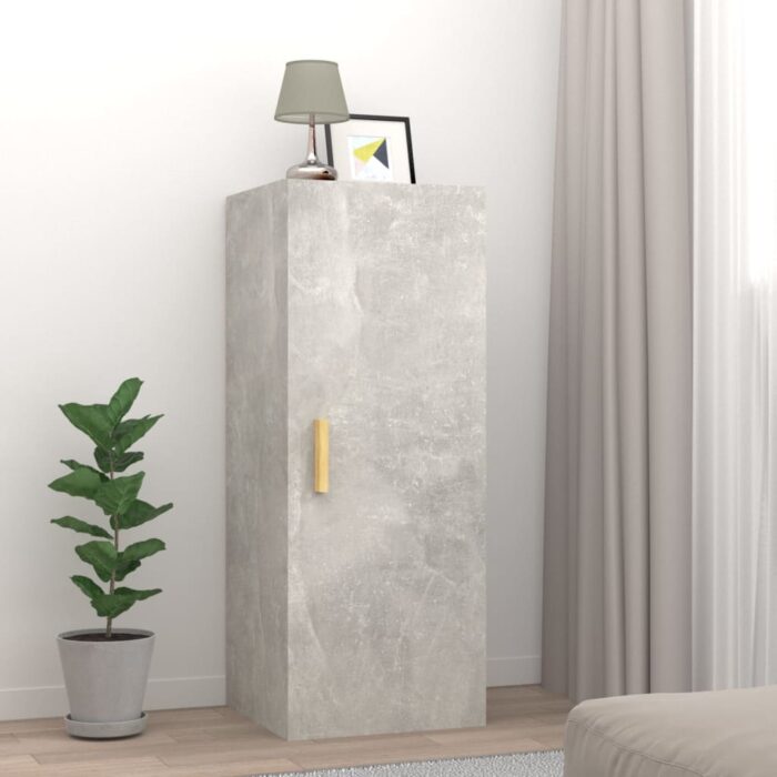 VXL8720287081302_m_en_hd_1.jpg Armoire murale Gris béton 34,5x34x90 cm Bois d'ingénierie – Image 1