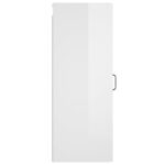 Armoire murale suspendue Blanc brillant 34,5x34x90 cm – Image 6