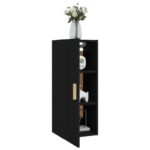 Armoire murale Noir 35x34x90 cm Bois d'ingénierie – Image 2