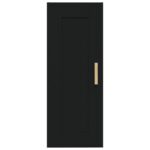 Armoire murale Noir 35x34x90 cm Bois d'ingénierie – Image 3