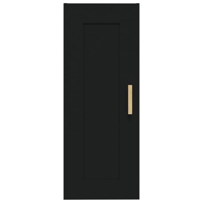 Armoire murale Noir 35x34x90 cm Bois d'ingénierie – Image 3