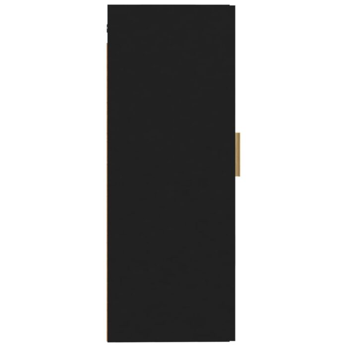 Armoire murale Noir 35x34x90 cm Bois d'ingénierie – Image 4