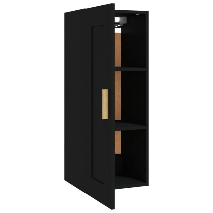Armoire murale Noir 35x34x90 cm Bois d'ingénierie – Image 5