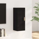 Armoire murale Noir 35x34x90 cm Bois d'ingénierie