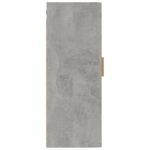 Armoire murale Gris béton 35x34x90 cm Bois d'ingénierie – Image 4
