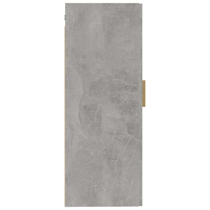 Armoire murale Gris béton 35x34x90 cm Bois d'ingénierie – Image 4