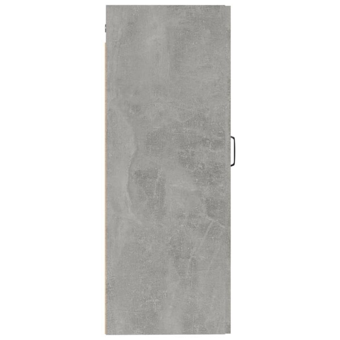 Armoire suspendue Gris béton 35x34x90 cm Bois d'ingénierie – Image 4