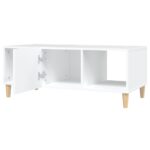 Table basse blanc 102x50x40 cm bois d'ingénierie – Image 2