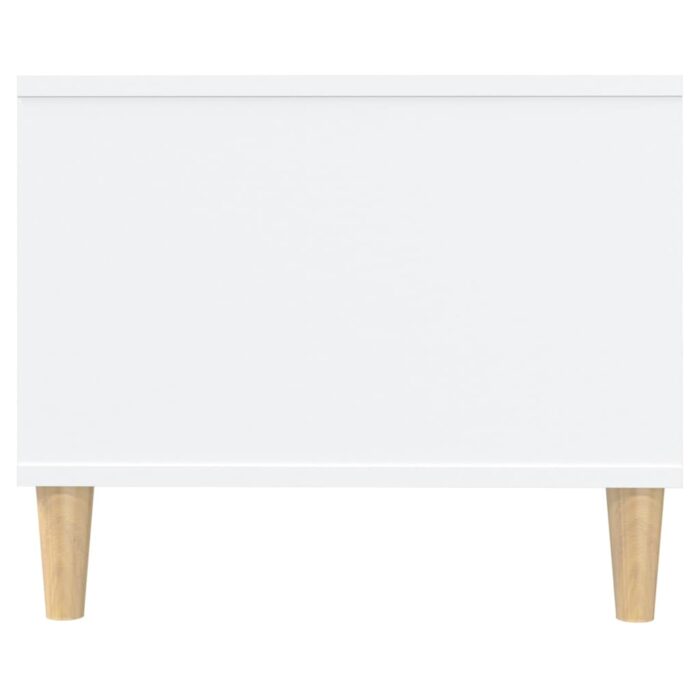 Table basse blanc 102x50x40 cm bois d'ingénierie – Image 3