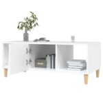 Table basse blanc 102x50x40 cm bois d'ingénierie – Image 6