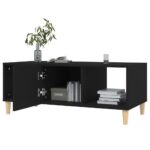 Table basse noir 102x50x40 cm bois d'ingénierie – Image 6