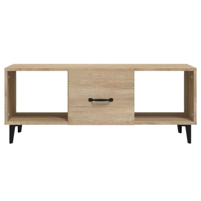 Table basse Chêne sonoma 102x50x40 cm Bois d'ingénierie – Image 3