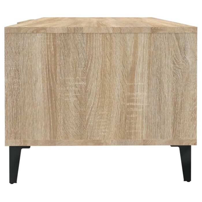 Table basse Chêne sonoma 102x50x40 cm Bois d'ingénierie – Image 5