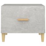 Tables basses 2 pcs gris béton 50x50x40 cm bois d'ingénierie – Image 5