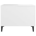 Tables basses avec pieds en métal 2 pcs Blanc 50x50x40 cm – Image 6