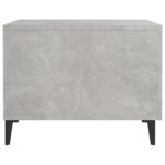 Table basse avec pieds en métal Gris béton 50x50x40 cm – Image 5
