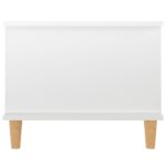 Table basse Blanc brillant 90x50x40 cm Bois d'ingénierie – Image 5
