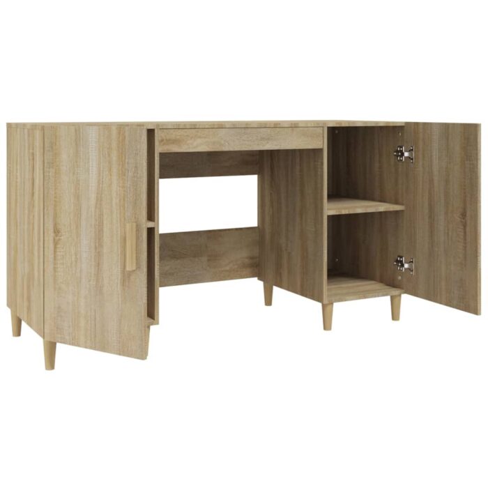 VXL8720287082842_g_en_hd_4.jpg Bureau Chêne sonoma 140x50x75 cm Bois d'ingénierie – Image 4